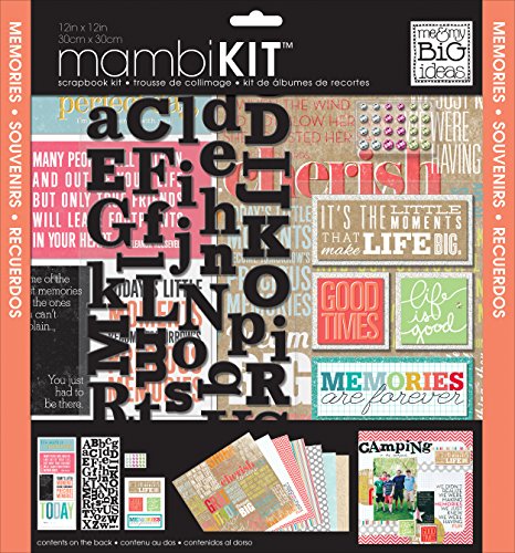 me & my BIG ideas Scrapbook Kit, Inspiration Quotes, 12-Inch by 12-Inch