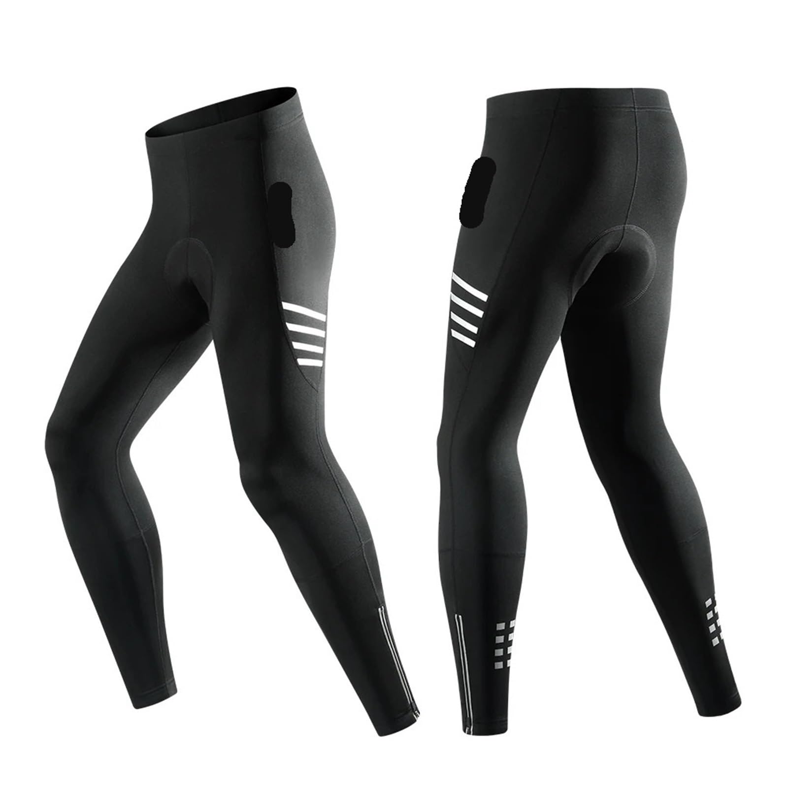 Pantalones de Ciclismo Lana for Hombre y Mujer, Mallas térmicas Acolchadas Gel 5D for Invierno, Pantalones Largos a Prueba Viento para Hombre y Mujer