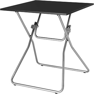 ProTuning Mesa plegable GUNDE 67x67 cm, color negro