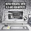 ميكروفون البث الديناميكي USB من PodMic (أبيض) مع اتصال XLR وUSB للبث الصوتي والبث المباشر وإنشاء المحتوى من RØDE