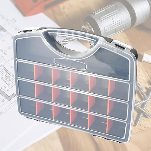 Miniatura 4 de Screw Organizers Hardware Organizer Box with Compartment Bolt Organizer Dividers Storage Containers for Garage Tool