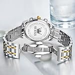 OLEVS Watches for Men Dress Watch with Day Classic Wrist Watches Multifunction Luminous Men Stainless Steel Wristwatch Water Resistant Chronograph Men Business Watches