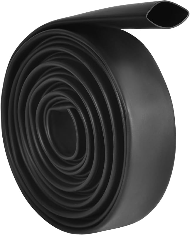 1/2 Inch Heat Shrink Tubing - 13Ft 3:1Ratio Waterproof Heat Shrink Tubin - Adhesive Lined,Dual Wall Adhesive Shrinkable Wire Wrap Tube - Black (1, Black, 1/2"(12.7mm)-13Ft)