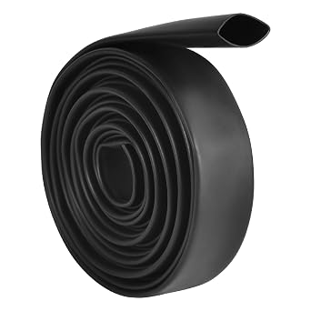 1/2 Inch Heat Shrink Tubing - 13Ft 31Ratio Waterproof Heat Shrink Tubin - Adhesive Lined,Dual Wall Adhesive Shrinkable Wire Wrap Tube - Black 1, Black, 1/2"12.7mm-13Ft
