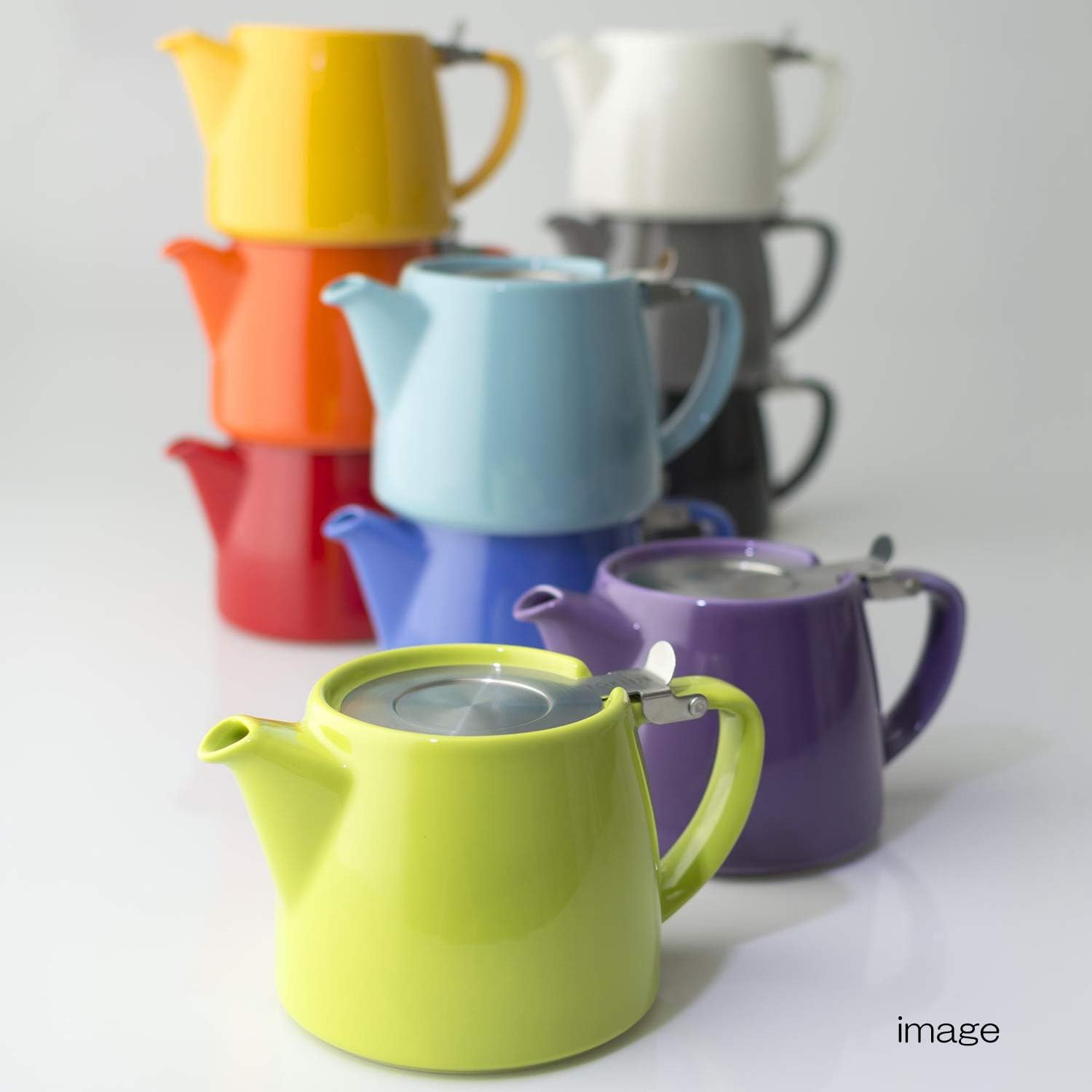 Forlife Stump Teapot - 400ml Capacity - Red