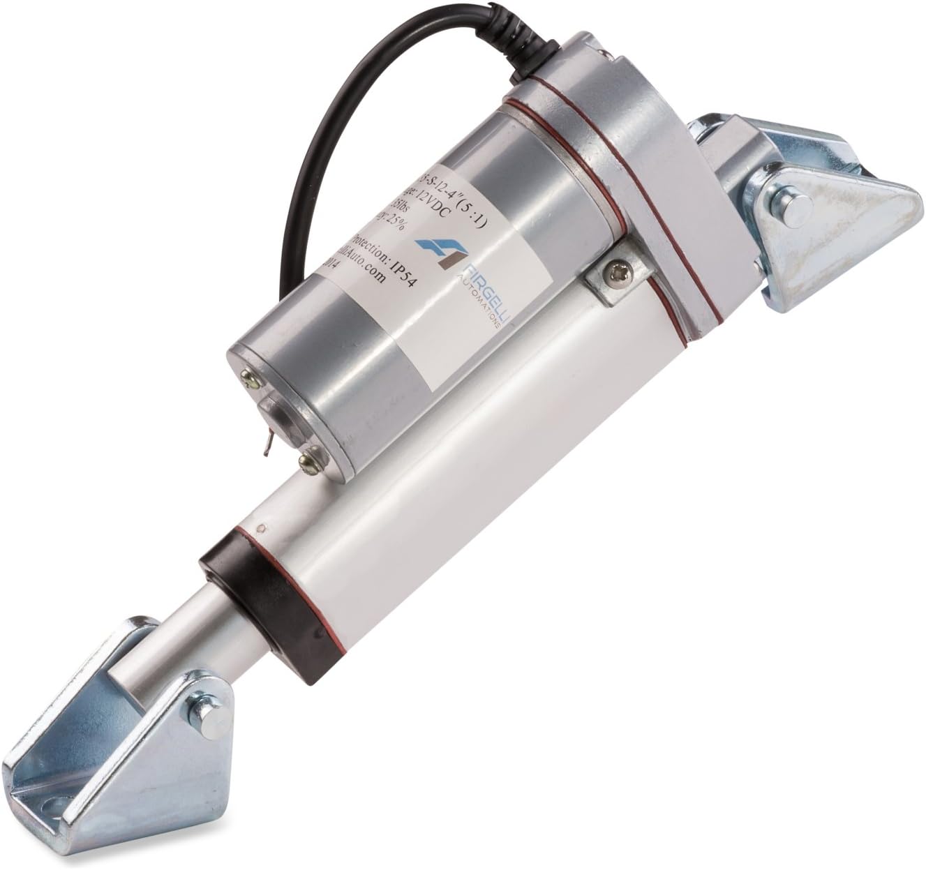 Firgelli Automations 200 lb Force 12V Linear Actuator with Mounting Brackets (2")