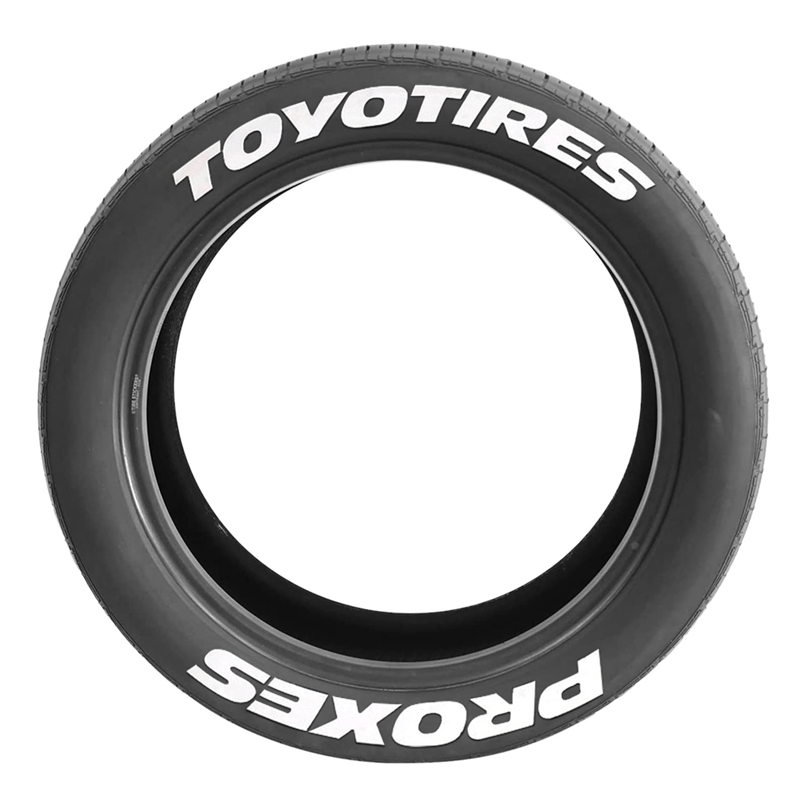 Adesivi 3D per Pneumatici Auto, Kit Universale per Stile Personalizzato (Misura A: TOYOTIRES PROXES)
