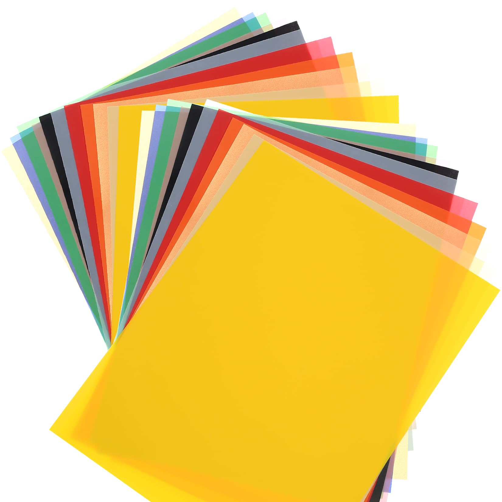26 Feuilles Papier Calque 100 g/m², DIN A4 Feuille Calque Papier Dessin Coloré Transparent pour Impression de Dessins, Emballages, Scrapbooking, Lanternes, Loisirs Créatifs(13 Couleurs) (26)