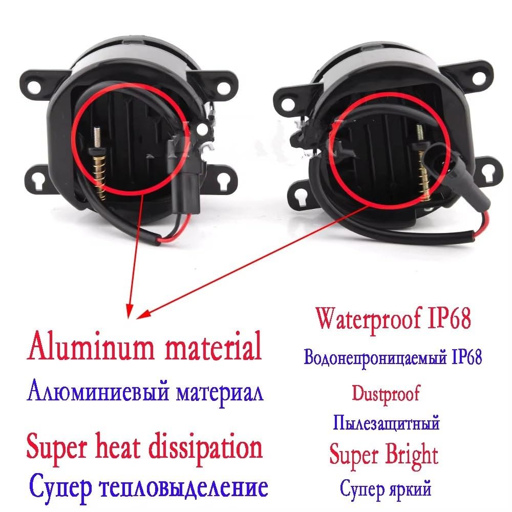 Fendinebbia Guida Per Ford Per Focus MK7 MK2 MK3 Per Fusion Per Transit Per Fiesta Per Tourneo Fendinebbia A LED Faro Fendinebbia Anteriori(LED)