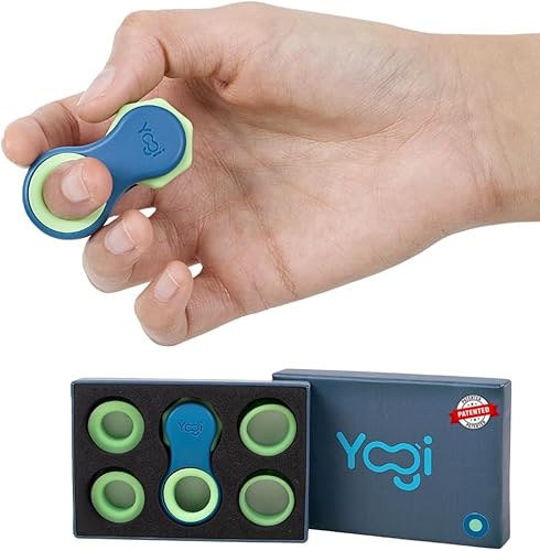 Yogi Fidget Toy – Spinner sensorial silencioso para adultos y niños – Alivio del estrés para TDAH, ansiedad – Juguetes para adultos – Incluye 5