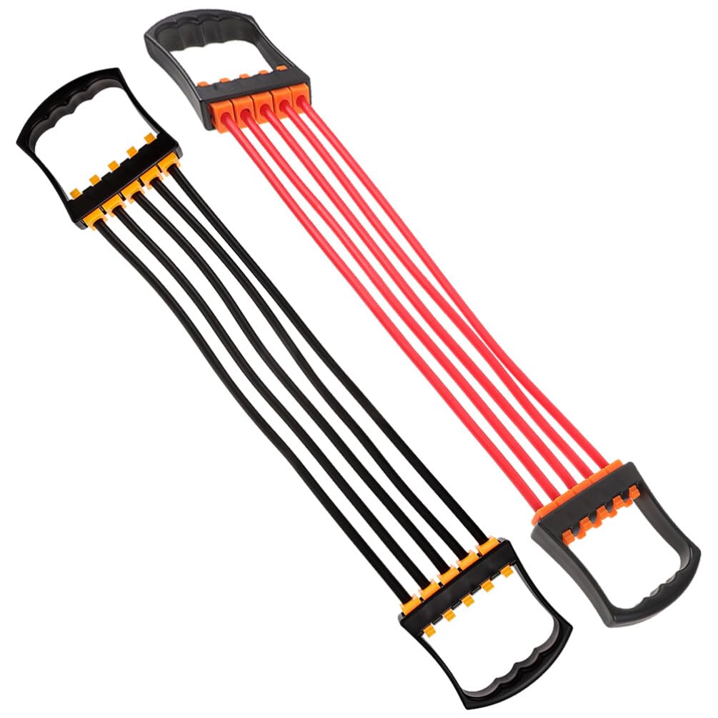 Fascia Elastica da Fitness 2 Pezzi in Tpe, Allenamento Muscolare | Struttura Stabile e Portatile, per Lavoro e Movimento, Accessorio Multiuso per Esercizi di Resistenza