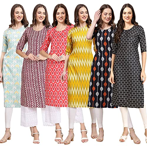 Image of Pinkmint Women's Crepe Floral Regular Kurta