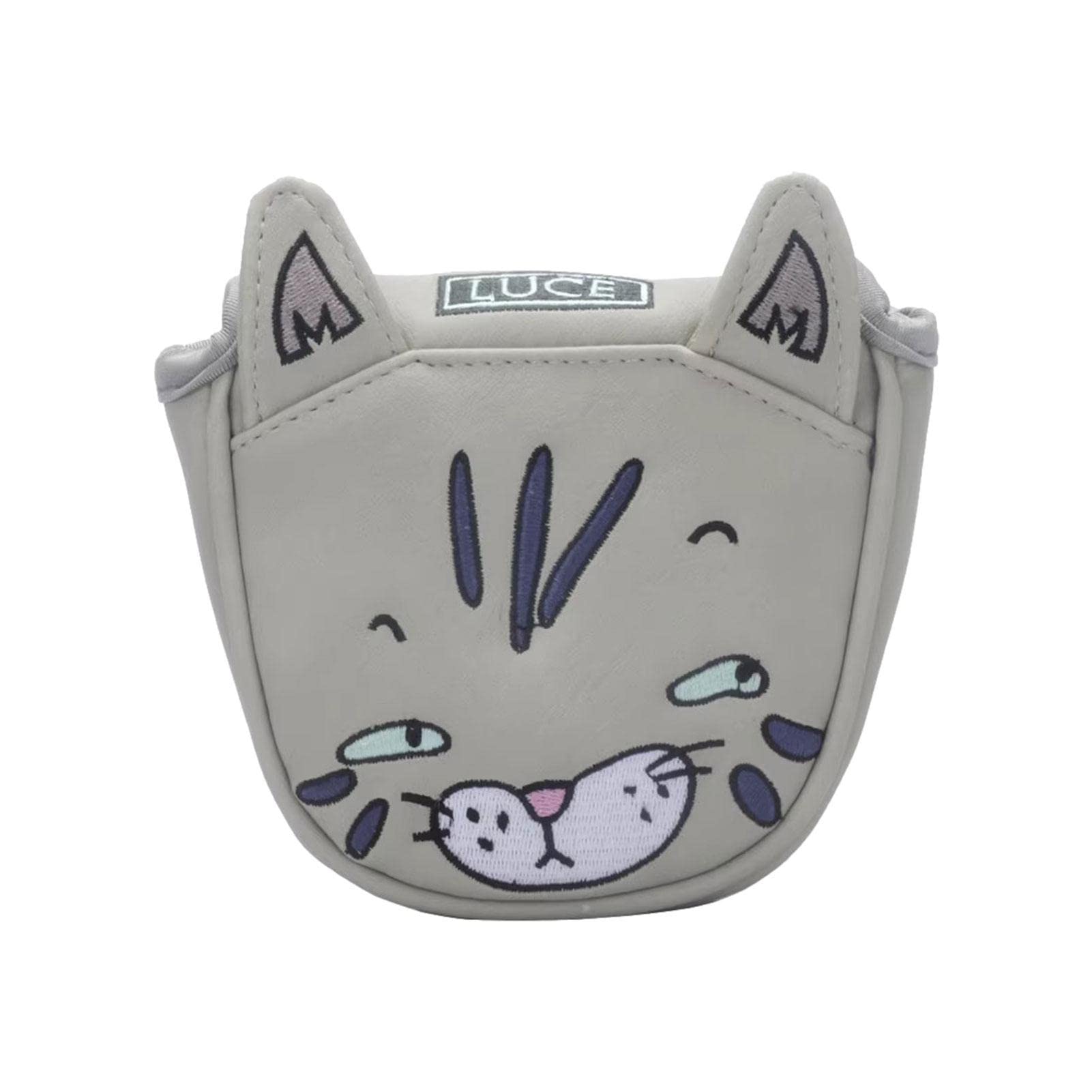 Fukamou Lazy Cat Putter Headcover - Mallet Putter Headcover For Golf,Putter Head With Magnetic Closure, Headcover Golf Club Protector For, Birthday