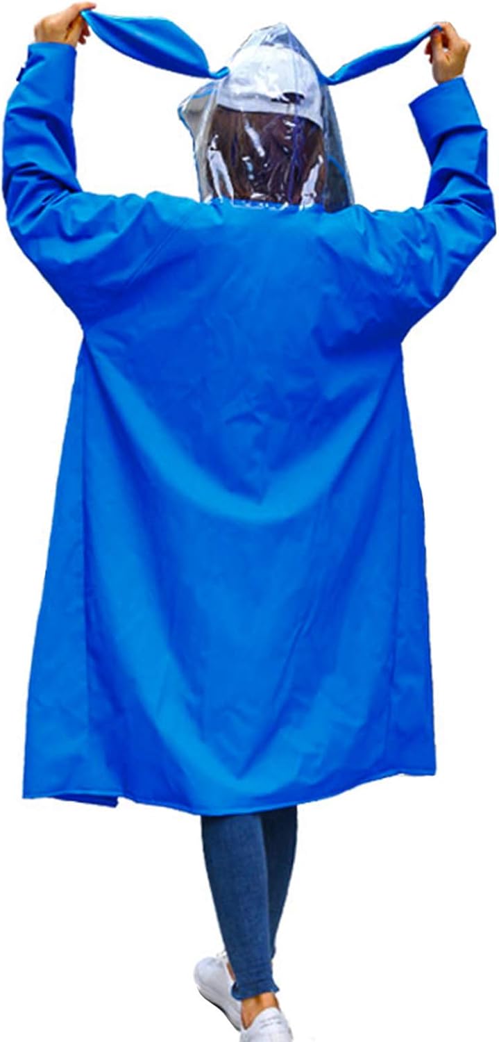 Women Rain Poncho Reusable Lightweight Outdoor Activities Raincoats Rain Jacket with Hood