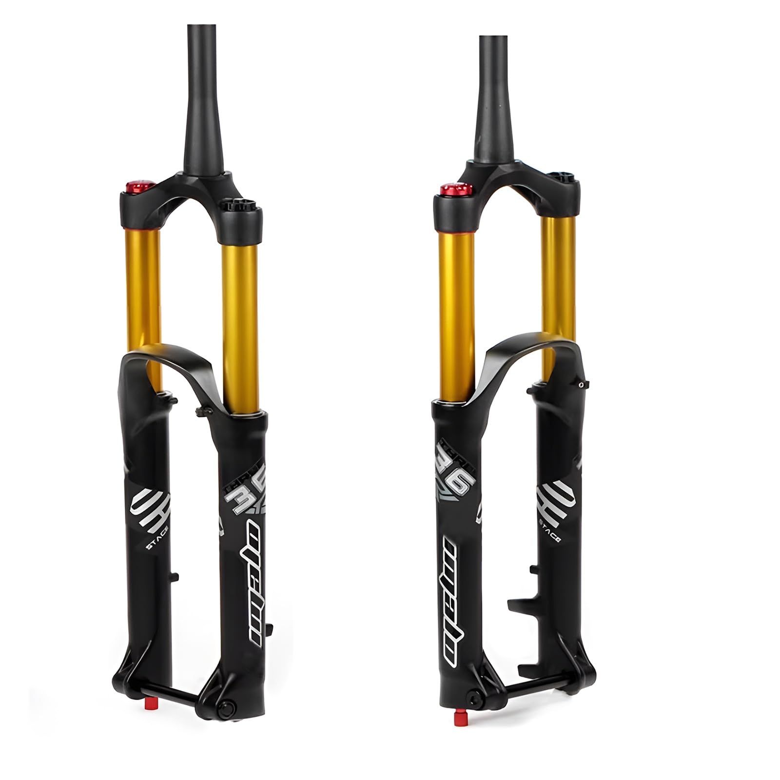 WIQUYBML 27.5"/29" Mountain Bikes Air Suspension Fork 110x15MM Thru Axle Rebound Adjustmable Manual Lockout 1-1/2" Disc Brake Front 160/180MM Travel