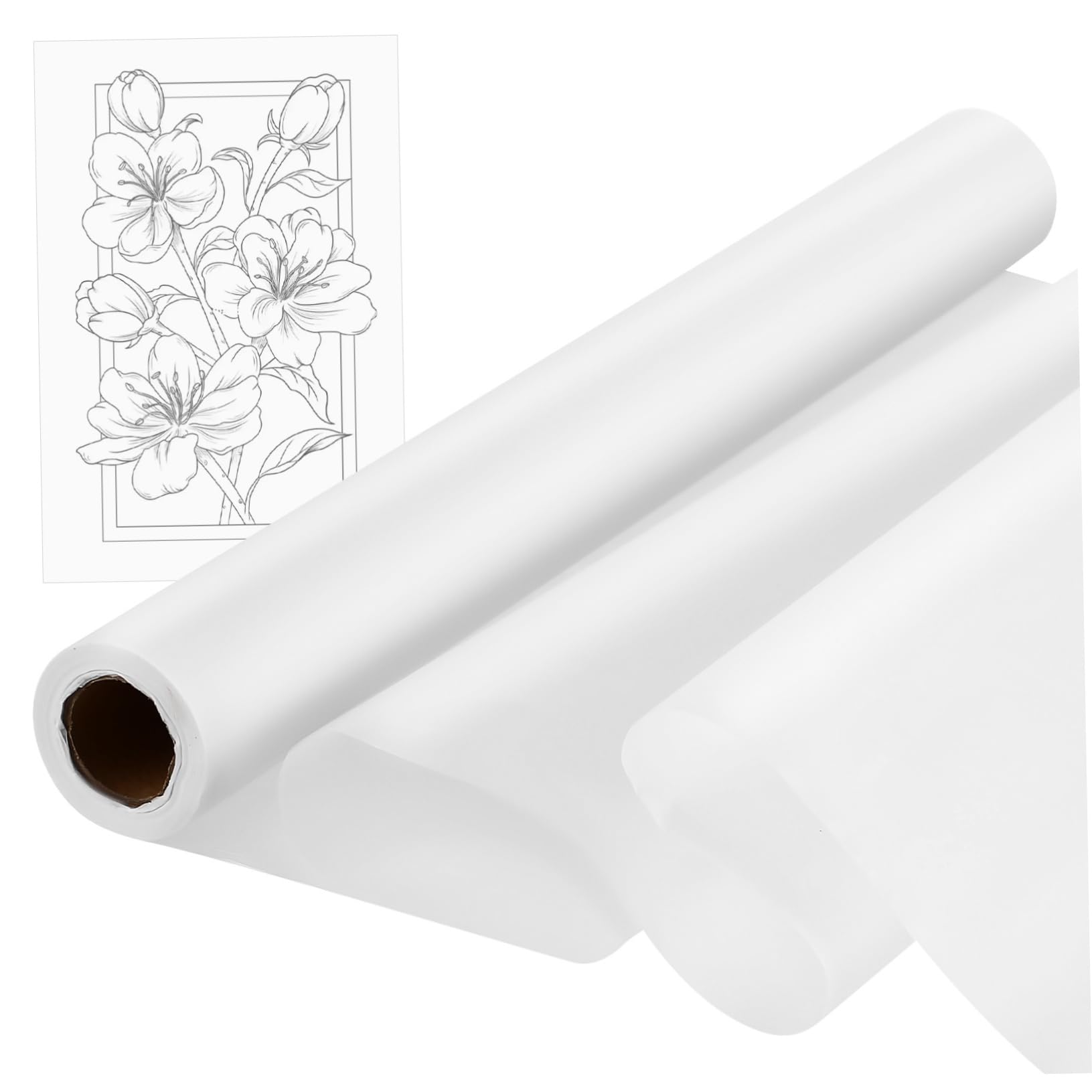HAPINARY Carta da Lucido per Disegnare e Calligrafia, Alta Trasparenza, Superficie Ultra Liscia, per Studenti e Artisti