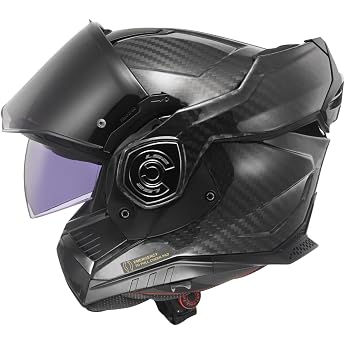 LS2 ADVANT X CARBON Modular Motorcycle Helmet Matt Carbon XL