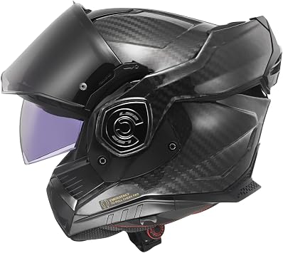 LS2 Helm Advant X Carbon Solid FF901 mat zwart | | Quick Release ratelsluiting | Carbon | geeignet f r