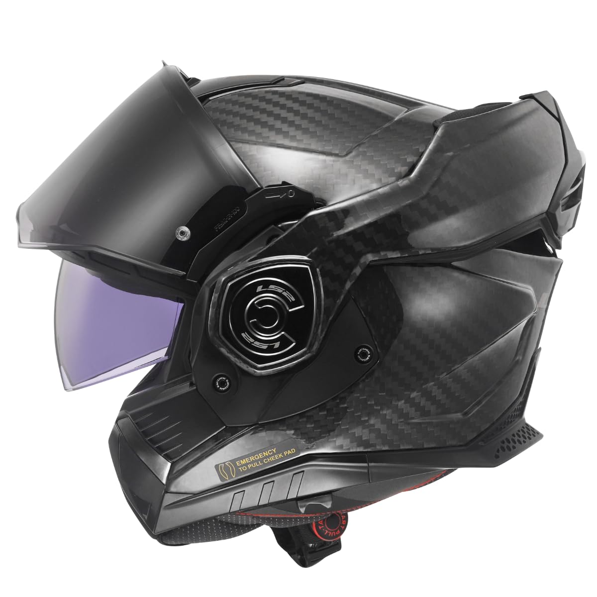 LS2, Modularer Motorradhelm ADVANT X CARBON Matt Carbon, XS