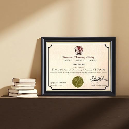 Miniatura 25 de Memory Island Marcos para documentos de 8.5 x 11, juego de 4 marcos de certificados para pared o mesa, marcos de diploma para premio de grado