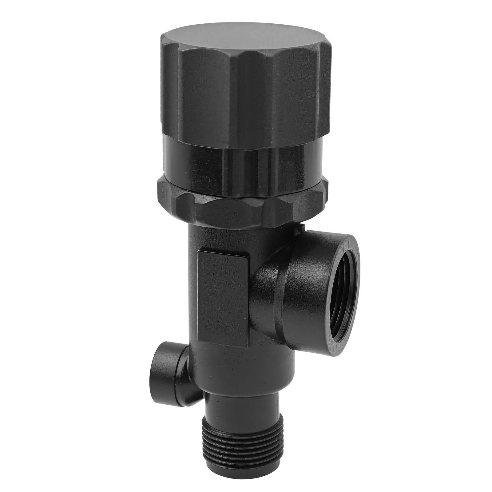 Photo 1 of 23120-3/4-PP Adjustable Pressure Relief Valve - 3/4" NPT Male Inlet/Female Outlet, 0-150 PSI Adjustable, with Locking Nut & 1/4" Gauge Port for Sprayers, Irrigation & Fluid Systems
