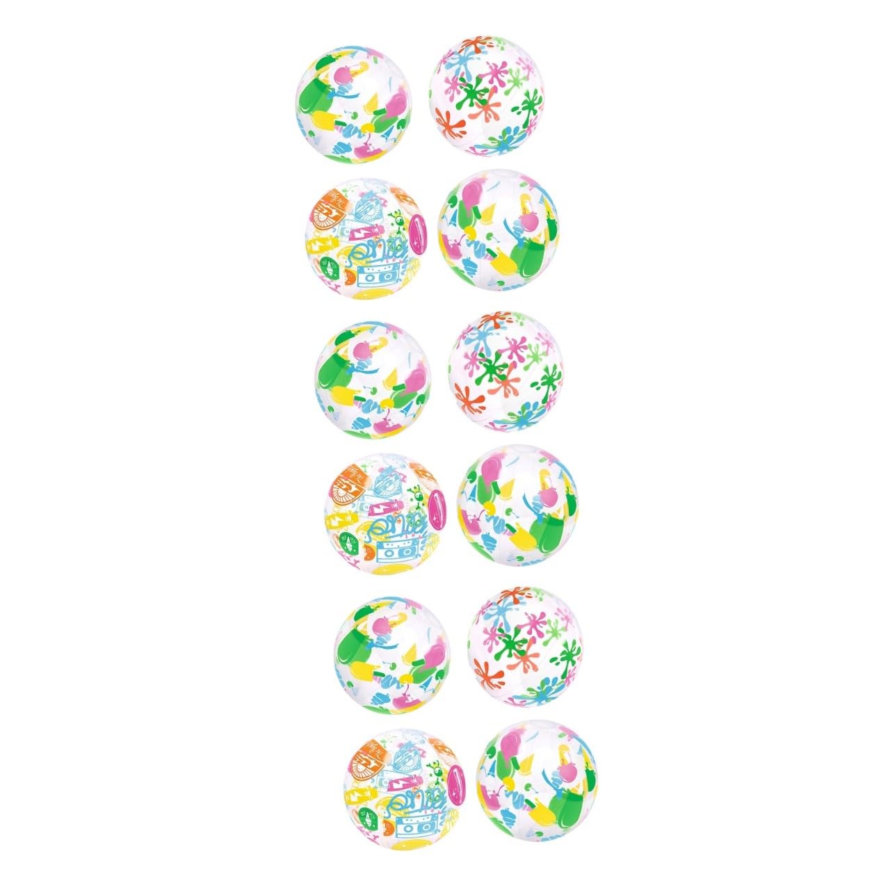 3 Sätze Aufblasbarer Ball Für Kinderspielzeug Beach Accessories Handball Strand Accessoires Gasballon Balloon Wasserball Strandball Für Colorful 4 Stück * 3