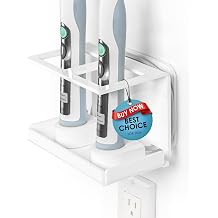 OAPRIRE Acrylic Electric Toothbrush Holder for Bathroom White 1P