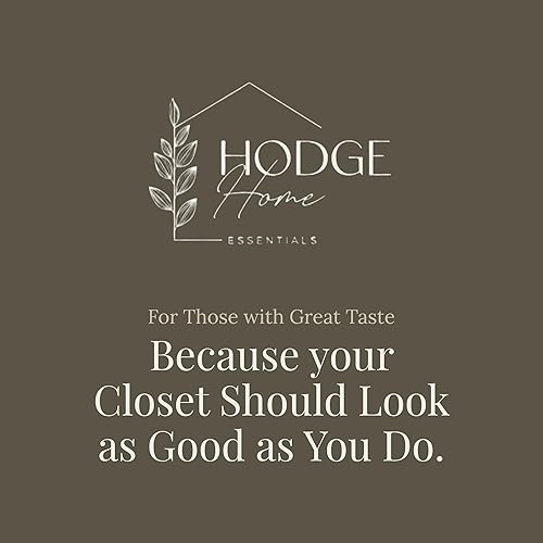 Miniatura 7 de Hodge Home Essentials Perchas de madera natural de alta calidad, paquete de 10 unidades, duraderas, resistentes, perchas con 360, gancho giratorio,