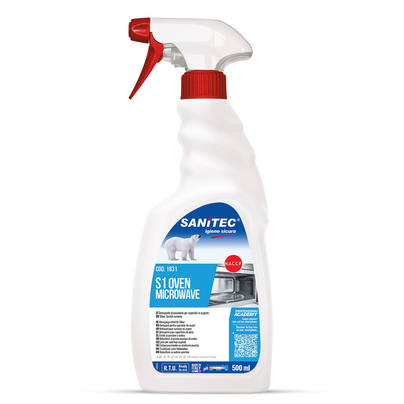 Sanitec Microonde, Detergente Specifico, Spray 500 ml