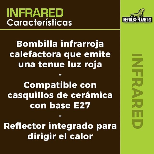 Foto 5 de 7 de Reptiles Planet - Infrared - Bombilla Calefactora Infrarroja - 25 W