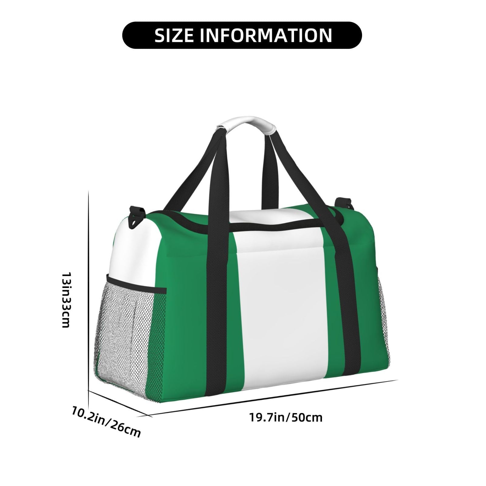 Flaga Nigerii torba na ramię kobiety mężczyźni podróżna torba crossbody torebka torba na ramię torebki robocze codzienna torba hobo