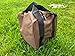 BuyBocceBalls Listing -Heavy Duty Nylon Bocce Bag - Dark Brown with Black Handles (Fits Eight 110mm Bocce Balls or Smaller)