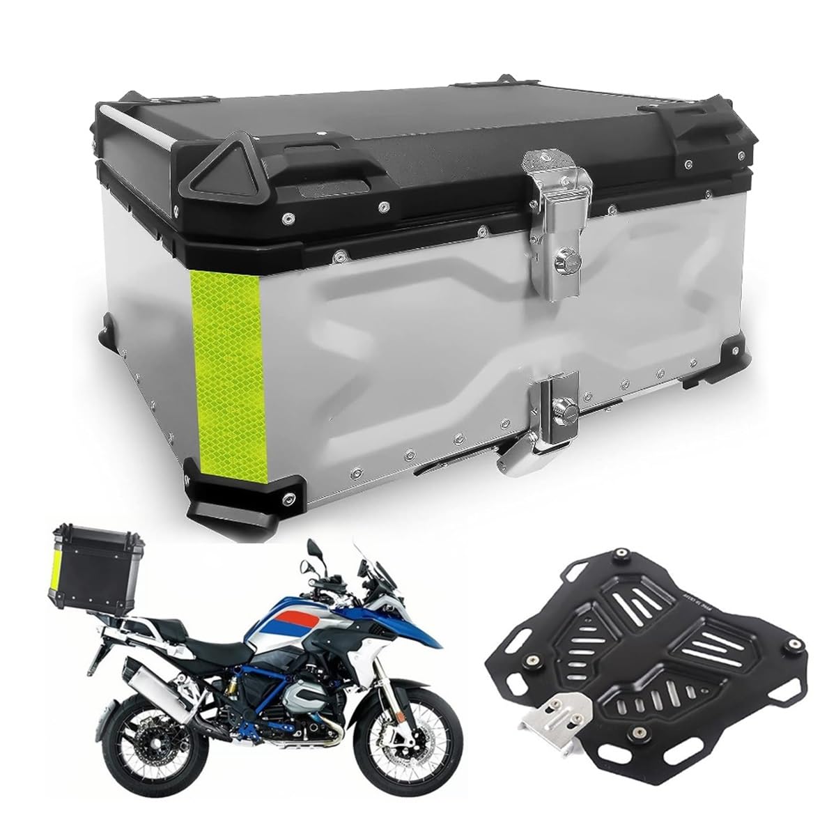 Top Case Moto 65 L Étanchéité Totale - Parfait pour le Road Trip et le Duo