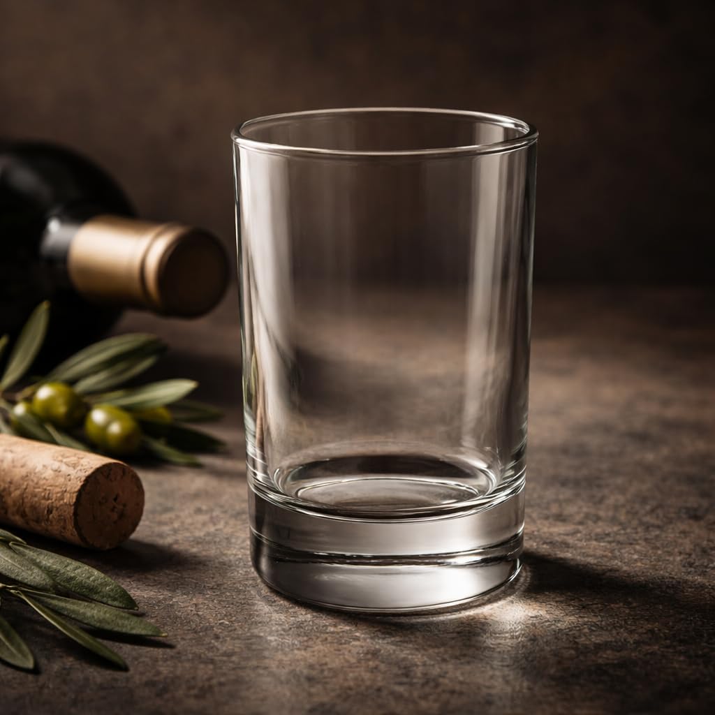 HISTORY COMPANY Bàcaro di Veneto - Juego de 4 copas de vino italianas sin tallo (caja de regalo)