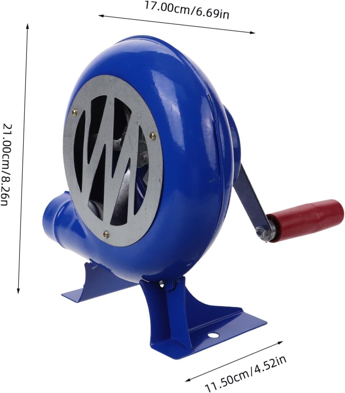 LABRIMP Handheld Outdoor Fire Blower Bbq Fan Small Manual Fireplace Bellows for Camping and Barbecue Use, Mechanical Air Blower Equivalent to 120w Power