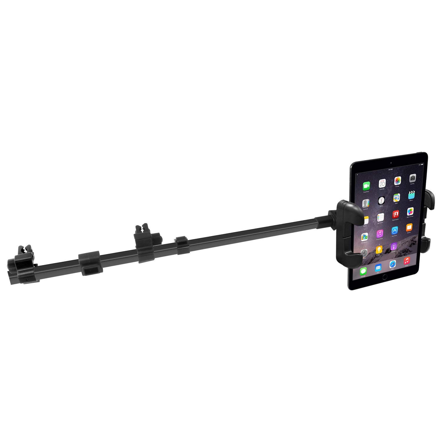 Macally HRMOUNTPRO, supporto per auto poggiatesta, Nero, per tutti i iPad e tablet PCs fino a25 cm di larghezza