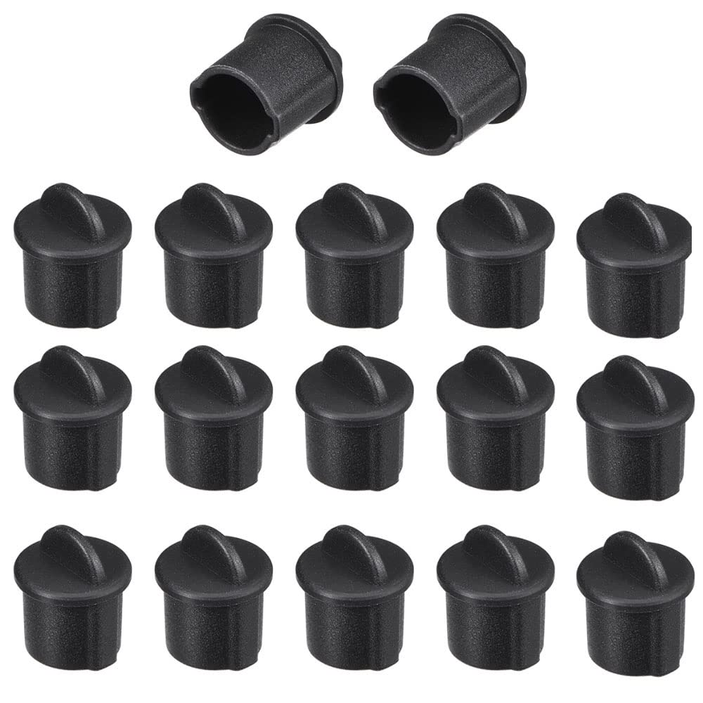 Protective Cover Dust Cap,BNC Anti-Dust Stopper Cap Cover for Female Port Black 25pcs