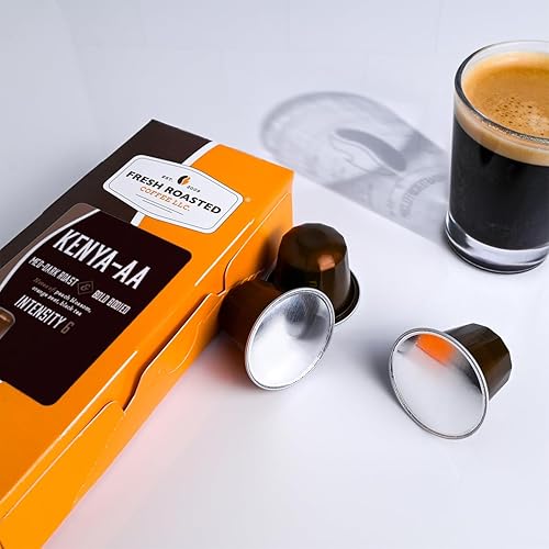 Miniatura 5 de Fresh Roasted Coffee Cápsulas de espresso para Nespresso OriginalLine, selecciones de espresso de origen único, 12 variedades, 120 cápsulas de