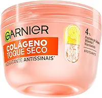 Garnier Hidratante Facial Antissinais Toque Seco, com Colágeno, Niacinamida e Vitamina C, Aumenta a Firmeza e Elasticidade da Pele, 48h de Hidratação, 85g