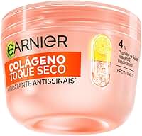 Garnier Hidratante Facial Antissinais Toque Seco, com Colágeno, Niacinamida e Vitamina C, Aumenta a Firmeza e Elasticidade da Pele, 48h de Hidratação, 85g
