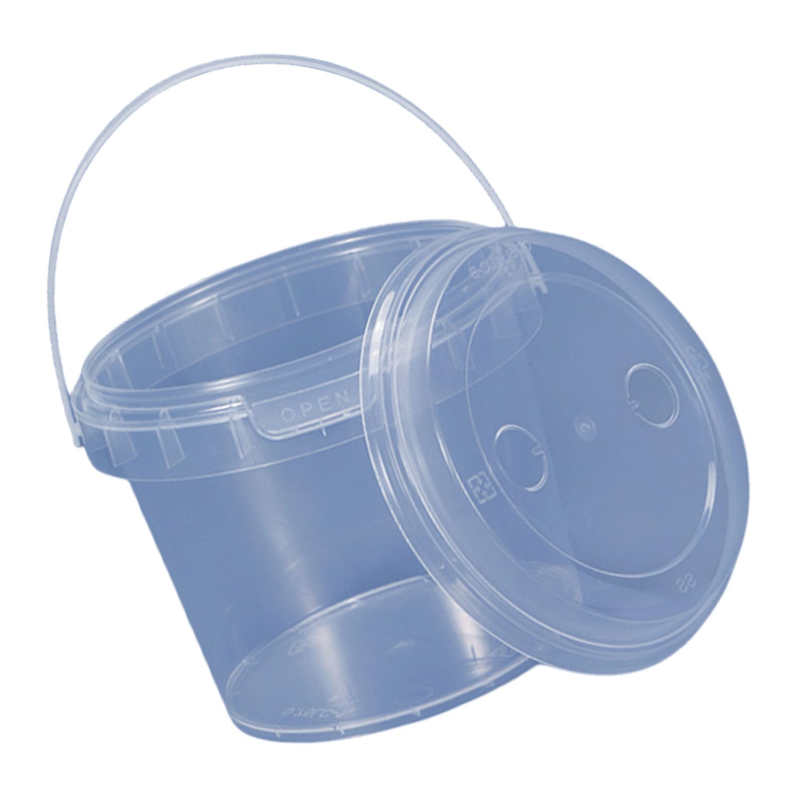 LSTTBO Leakproof Food Grade Bin with Visible Contents Commercial Grade Storage Solution for Dry Goods Takeout Meals Food Container