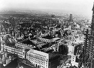 HistoricalFindings Photo: Damaged Section,Cologne,Germany,RAF Raids,World War II,WWII,1945,Aerial Bombing