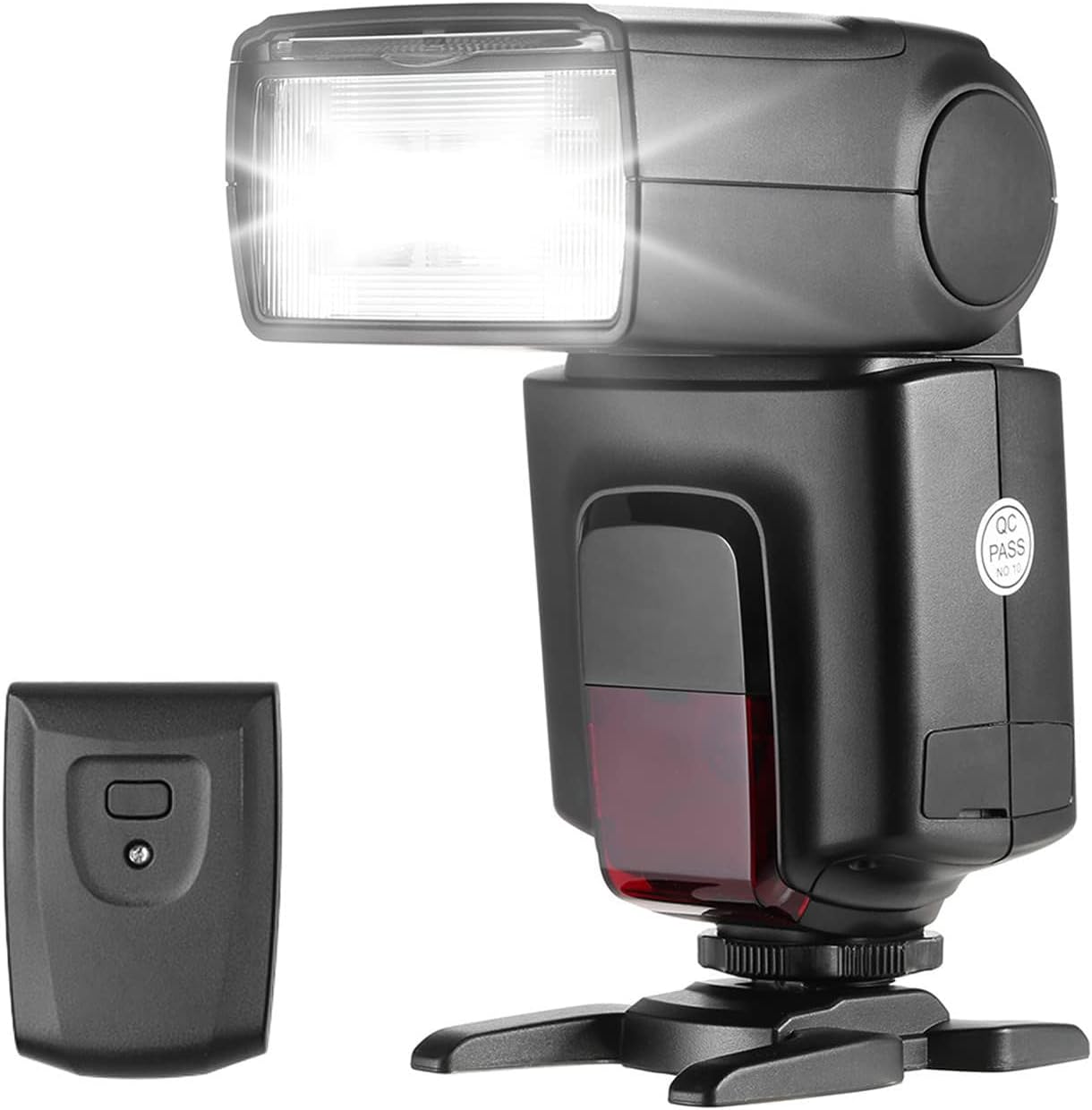 KASTWAVE TT520ⅡUniversal On-Camera Flash Electronic Speedlite + AT-16 2.4G Wireless Trigger Transmitter Guide Number 33 S1 S2 Modes Replacement for Canon Nikon Pentax