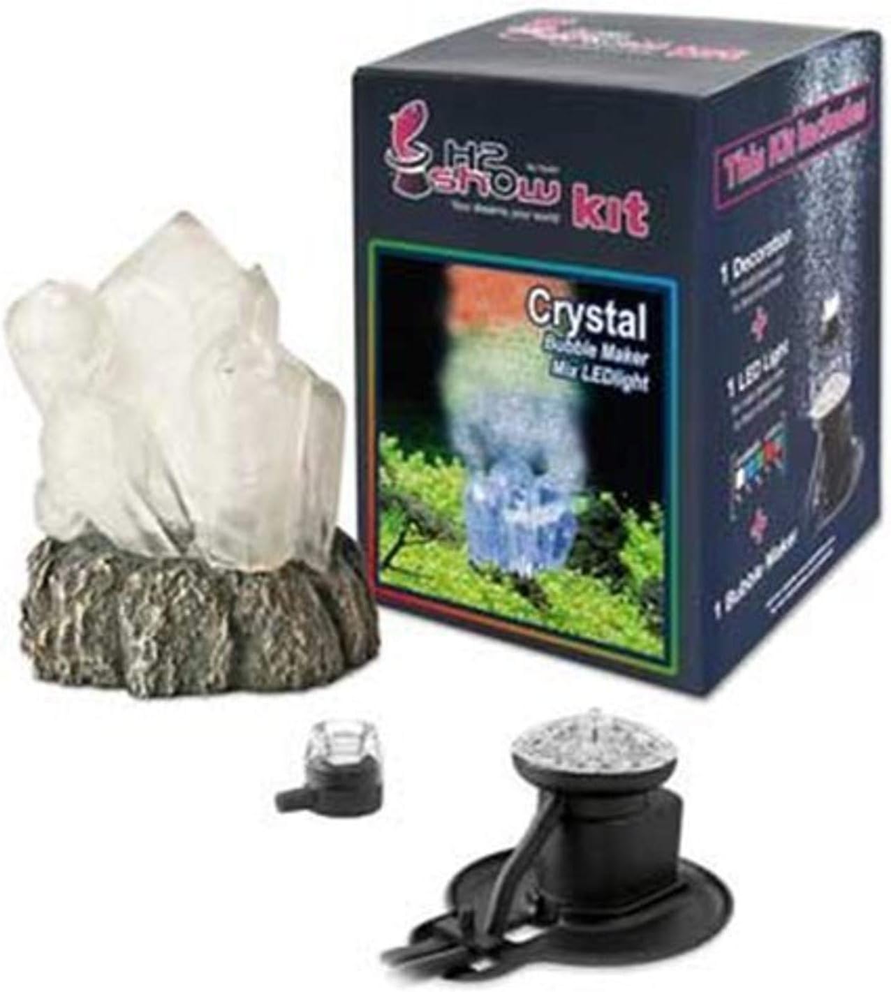 Hydor H2Show Wonders Ornament Kit - Blue Crystal , Blue LED