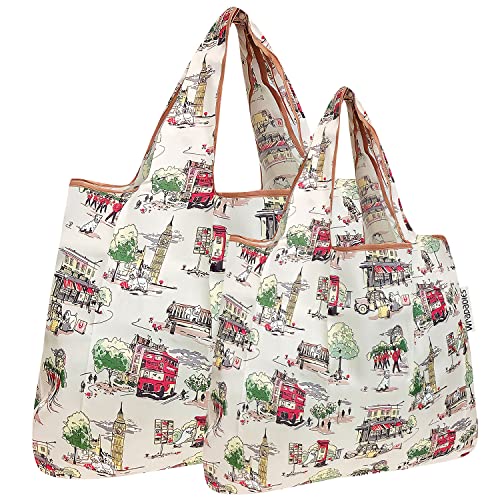 Image of allydrew Large Foldable Tote Nylon Reusable Grocery Bag