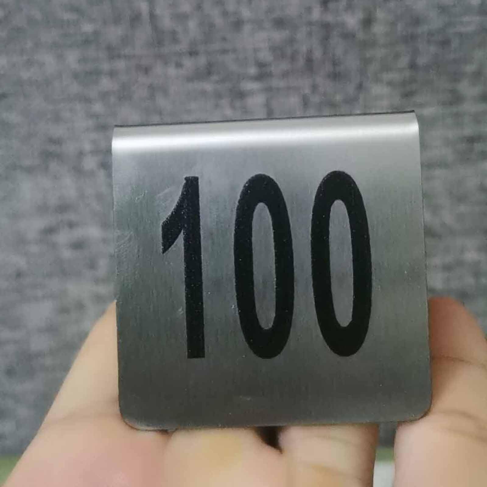 Stainless Steel Restaurant Table Number Sign