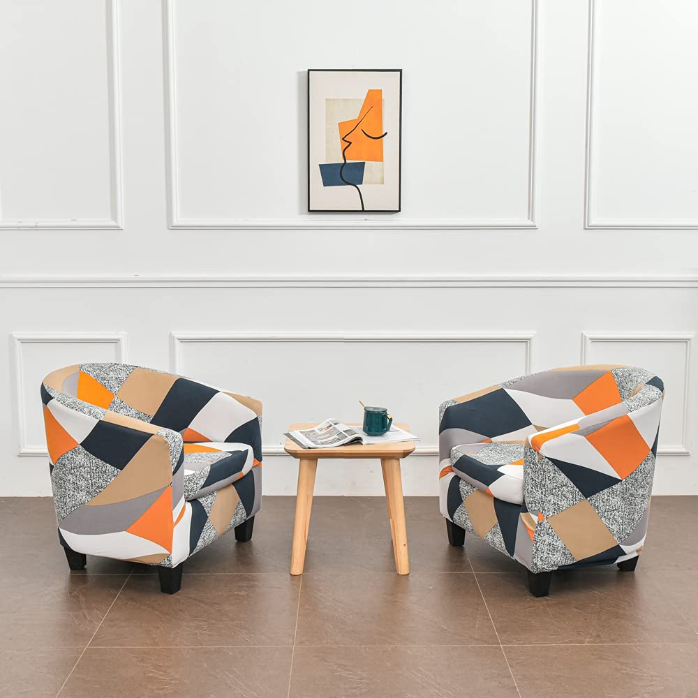 Housse de Chaise Chesterfield Cabriolet 2 pièces Housse Fauteuil Housses Chaise de Club Extensible Couvre Chaise Tullsta Cabriolet