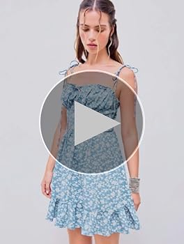 CIDER Womens Summer Dresses Floral Spaghetti Strap Cute