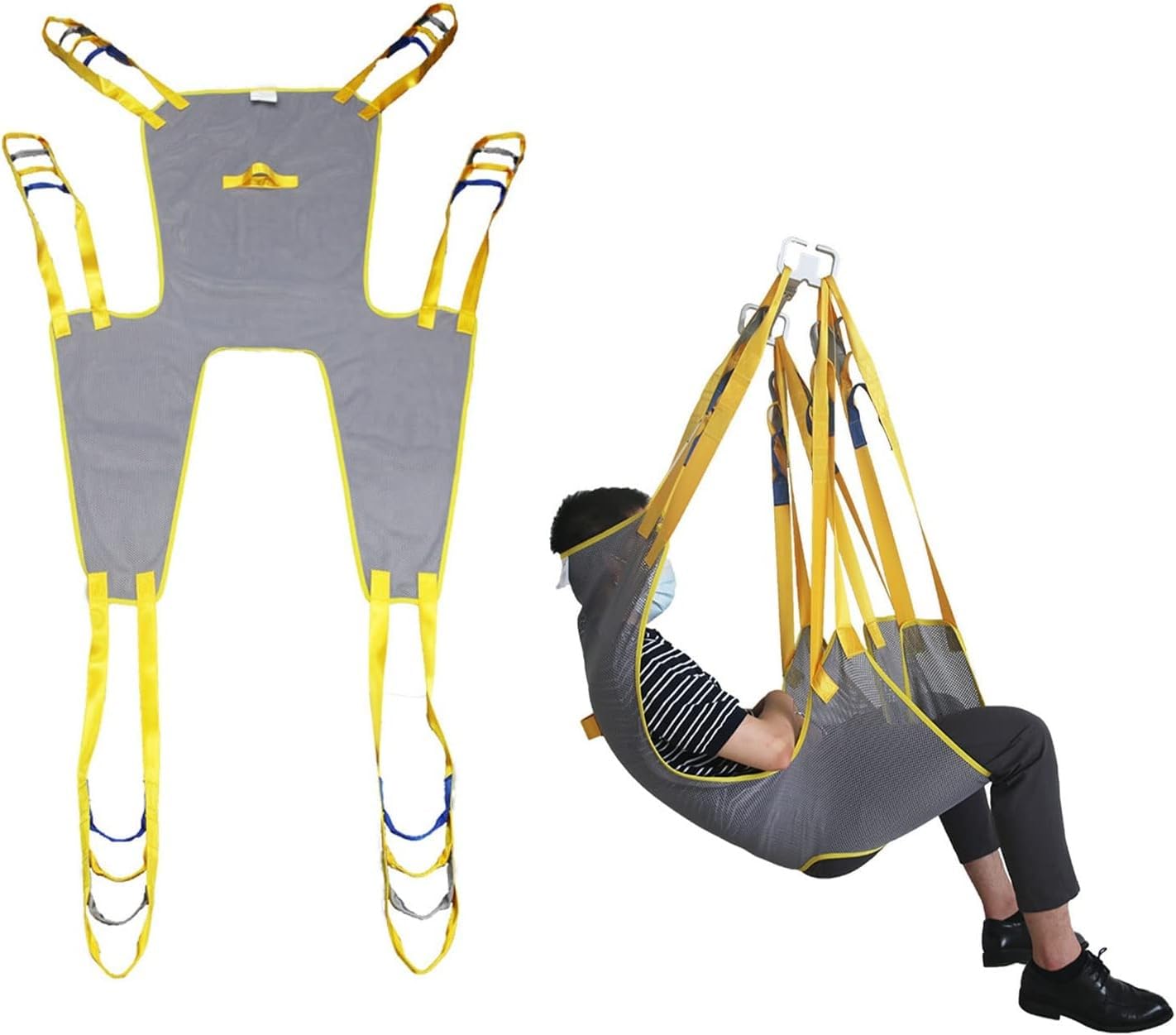 Sling Toilette Sollevatore paziente Attrezzatura Medica per Ascensore Handicapp bariatrico Comodo Ascensore Imbracatura Cintura Medica di trasferimento M