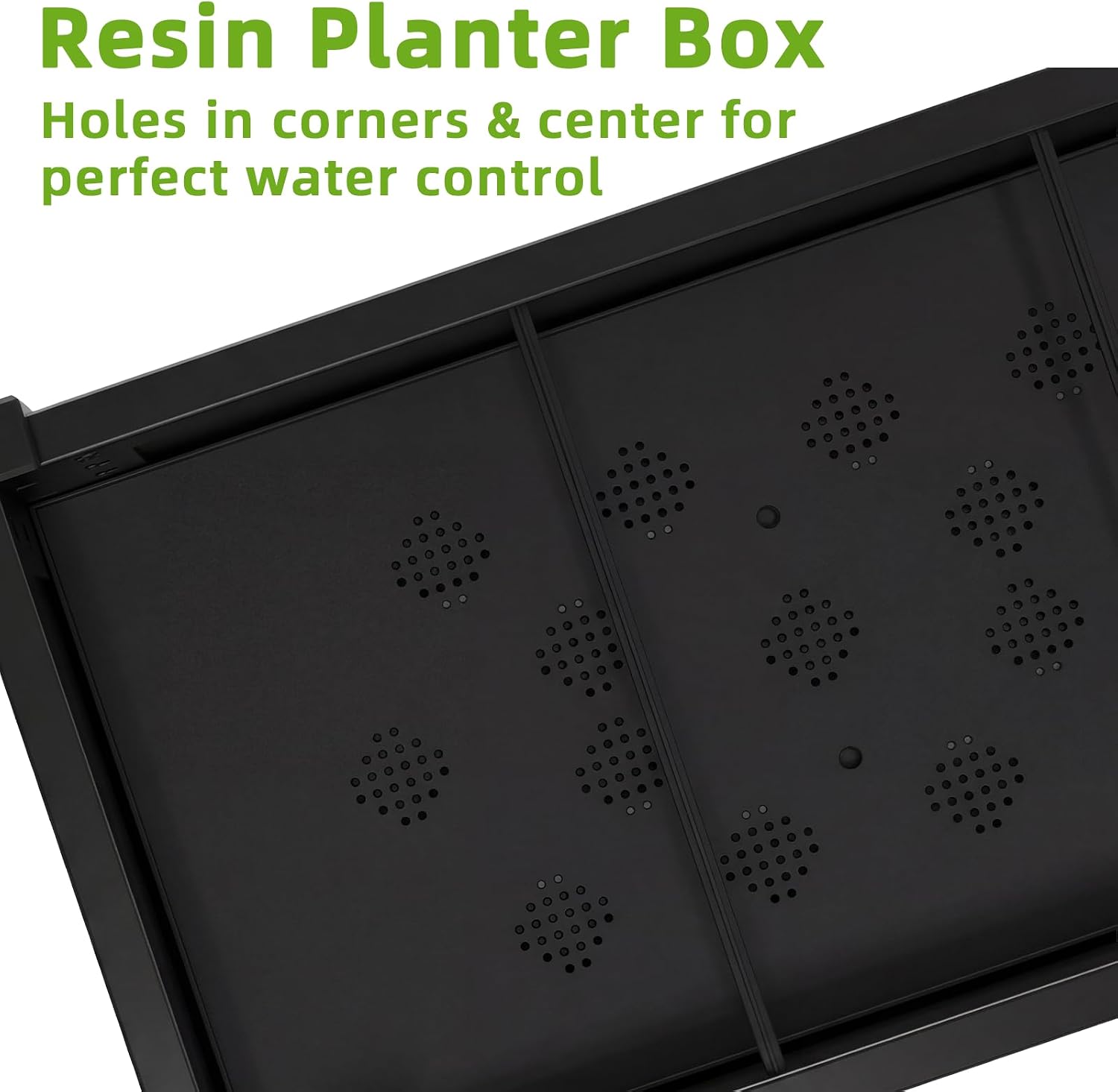 Large Elevated Raised Garden Bed with Legs,Outdoor Planter Box with Storage Shelf Drain Plug Water & Monitor for Backyard,Patio,Balcony(Black
